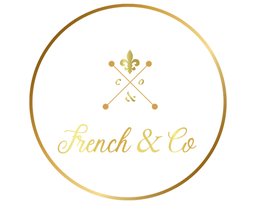 Logo of 'French & Co' on a green background
